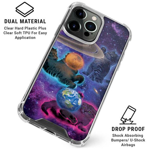 Cosmic Kittens by Vincent Hie iPhone 16 Pro Clear Case